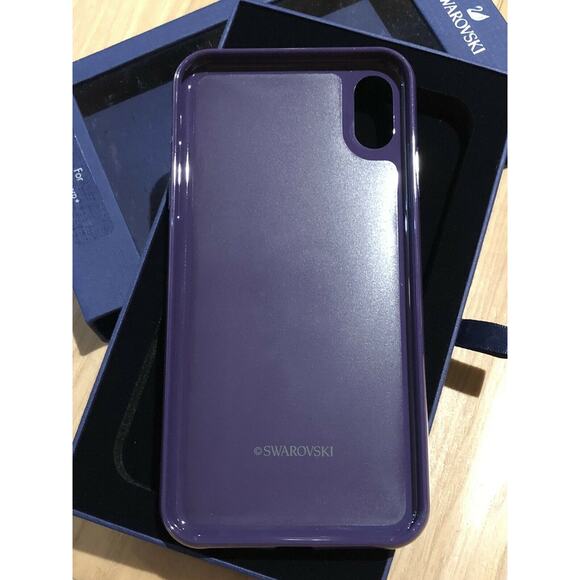 Swarovski GLAM ROCK SMARTPHONE IPHONE XS MAX Case In Purple - Picture 7 of 11
